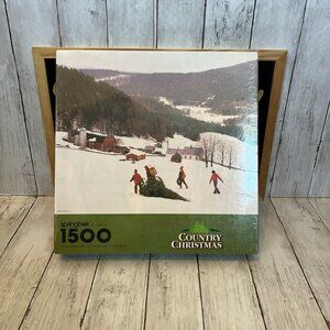 Vintage Country Christmas Jigsaw Puzzle 1500 Piece 29" x 36" Springbok Hallmark